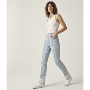 Rachel Comey High Rise Siren Bleached Distressed Skinny Jean Size 2